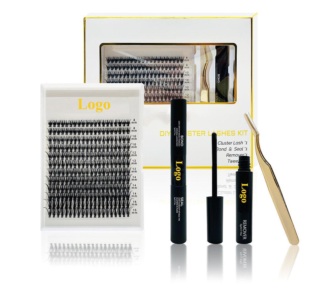 Dosezite popoln videz puhastih trepalnic s kompletom DIY Cluster Lash Kit