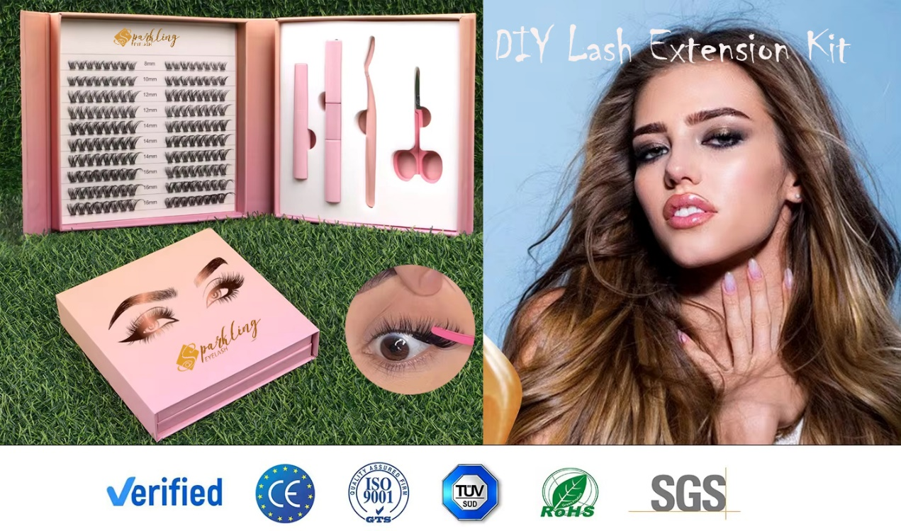 Zagotovite si popoln videz s kompletom DIY Lash Cluster Kit po tovarniški ceni