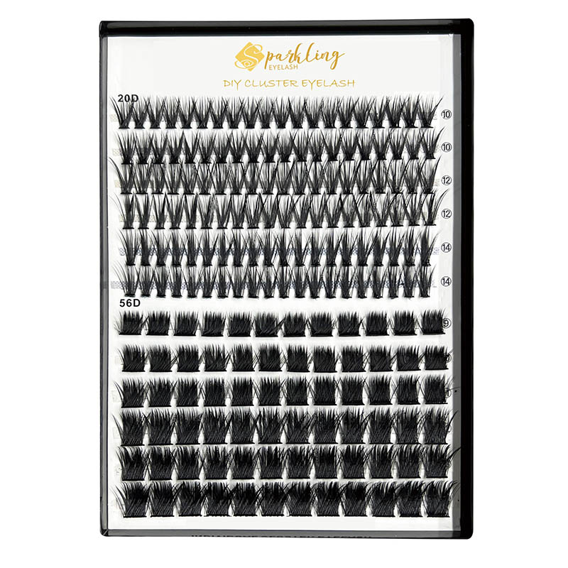 20D 56D DIY komplet za podaljševanje trepalnic z Lash Bond in odstranjevalcem