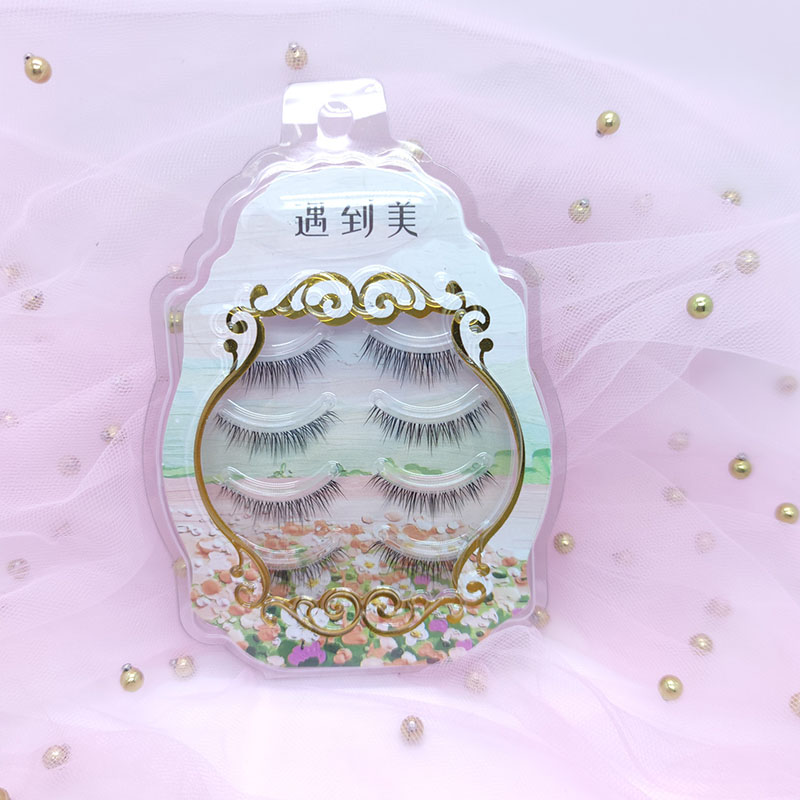 3D Faux Mink Lashes 4 pari sintetičnih trepalnic s čistim trakom