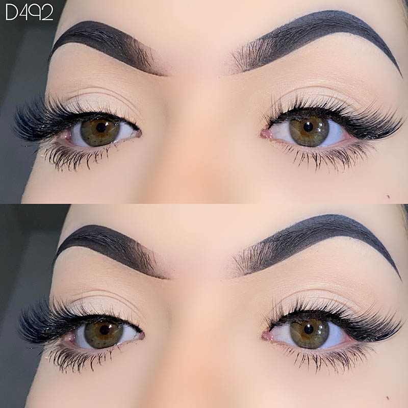5 parov krilatih trepalnic Wispy Lashes naravnega videza 7 mm–17 mm