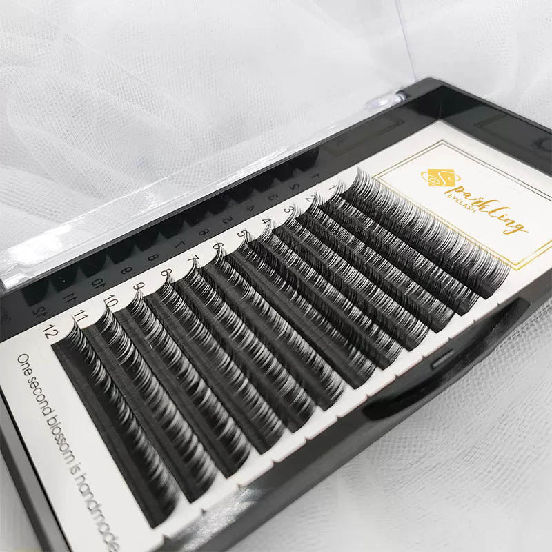 Podaljšek za trepalnice D Curl 15-20 mm Mixed Tray Silk Classic Lash Individualne podaljške trepalnic